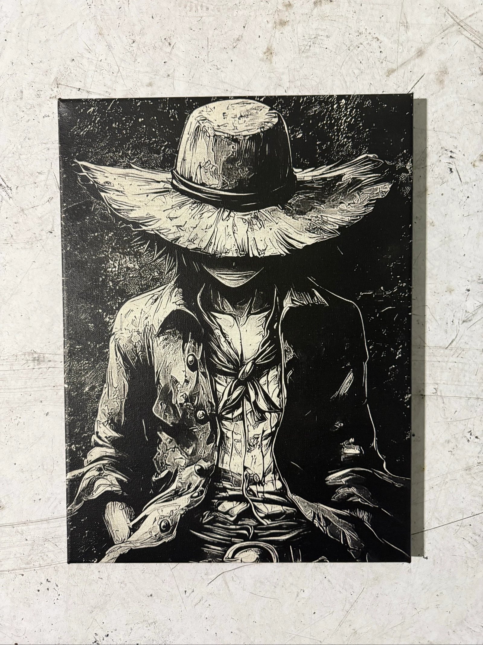 Realistische Luffy-stijl op canvas 30x40cm – photo 3